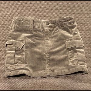 H&M corduroy cargo mini, olive, 2-3 Yrs.